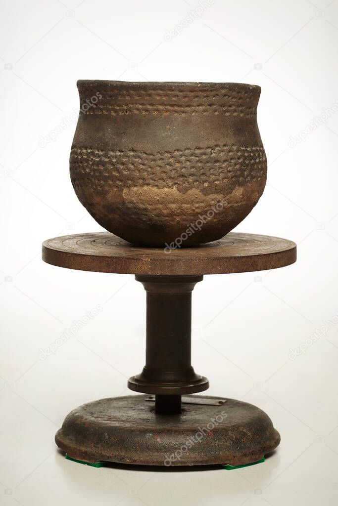 Probably preserved ancient urn of an urnfield culture in Europe
