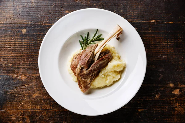 Stew lamb on bone — Stock Image Stew lamb on bone Stock Photo