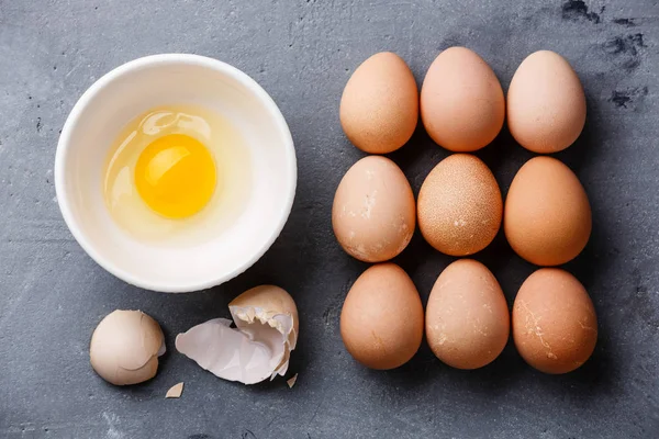 Guinea-fowl eggs on concrete background — Stock Image Guinea Fowl Eggs Concrete Background Royalty Free Stock Images