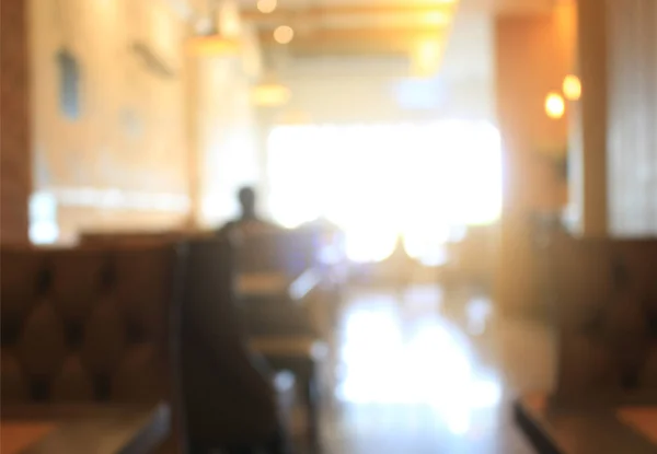 Розмитий Фон Клієнт Кафе Або Ресторані Абстрактним Світловим Зображенням Боке — стокове фото