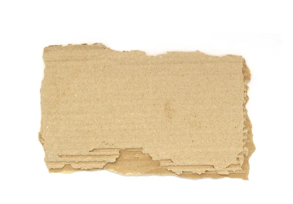 Piece of torn paper cardboard — Stock Photo, Image