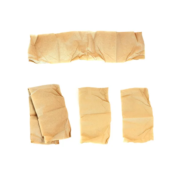 torn brown tissue paper isolated on white background Stock Photo by  studio2013