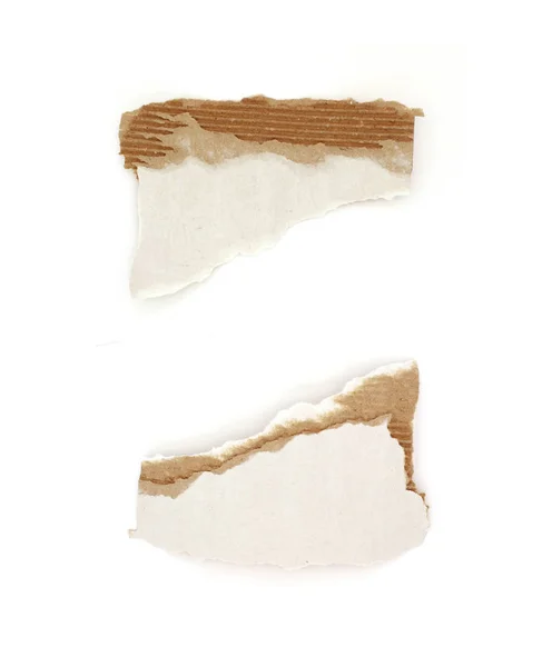 Piece of torn paper cardboard — Stock Photo, Image