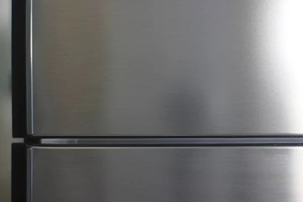 Blank refrigerator door texture background — Stock Photo, Image