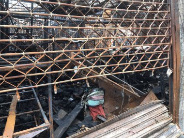 ruins from a fire damage