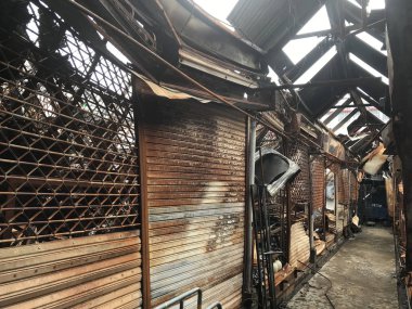 ruins from a fire damage