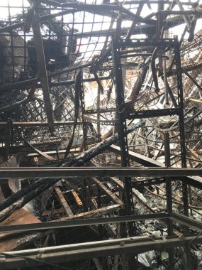 ruins from a fire damage