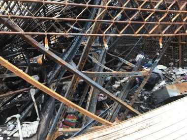 ruins from a fire damage