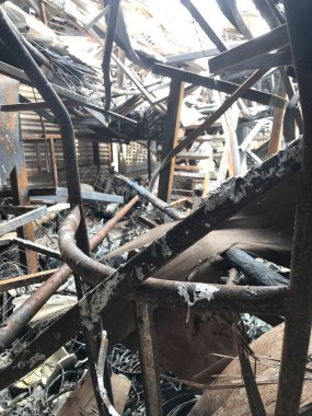 ruins from a fire damage