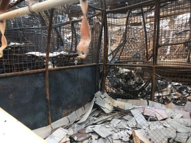 ruins from a fire damage