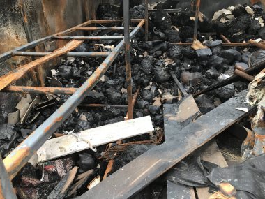 ruins from a fire damage