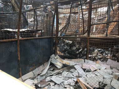 ruins from a fire damage