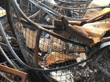 ruins from a fire damage