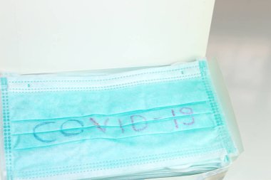 covid-19 virüs koruması için tıbbi yüz maskeleri