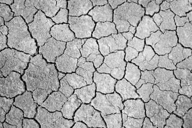 Siyah ve beyaz arka plan için çatlak zemin