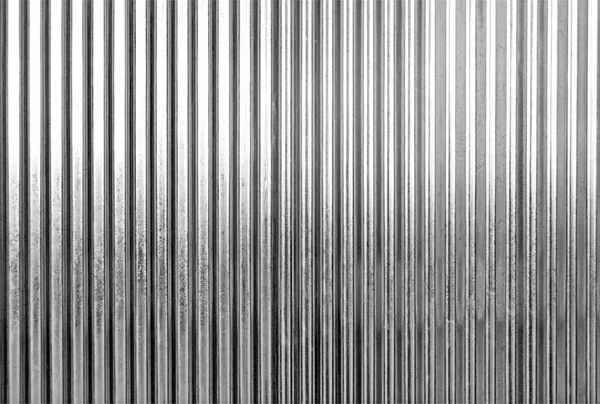 Preto Branco Superfície Textura Metal Ondulado Galvanizar Fundo Aço — Fotografia de Stock