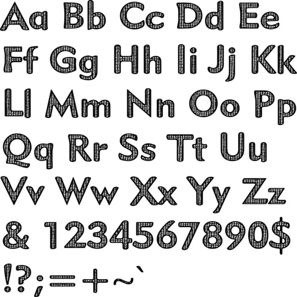 Alfabeto Letras Coleção Texto Estrutural Texturizado Desenho Desenhado Mão Elementos — Fotografia de Stock