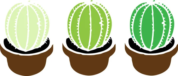Icône Cactus Isolée Sur Fond Blanc — Image vectorielle