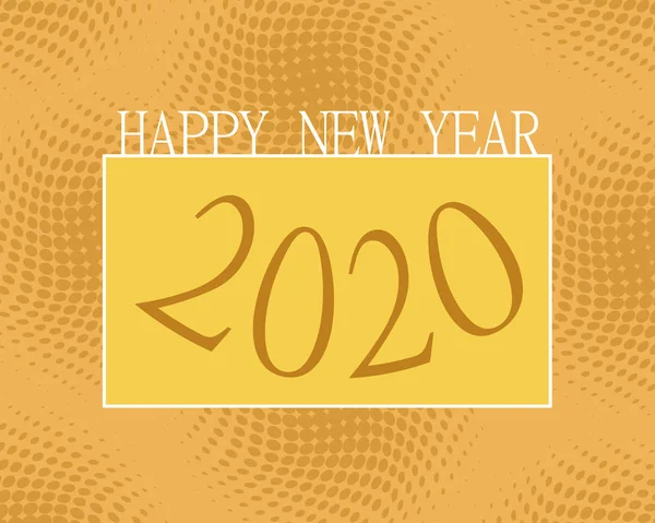Ilustracja Szczęśliwego Nowego Roku 2020 Tle — Zdjęcie stockowe