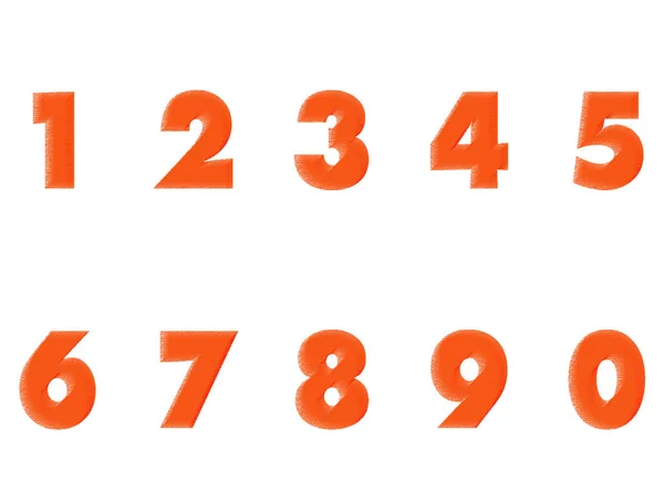 Färg Siffror Stil Vektor Stil Rolig Illustration — Stock vektor