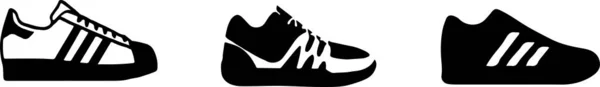 Icône Chaussures Isolé Sur Fond Blanc — Image vectorielle