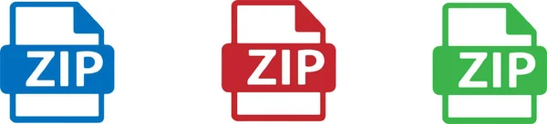 Ícone Arquivo Zip Isolado Fundo Branco —  Vetores de Stock