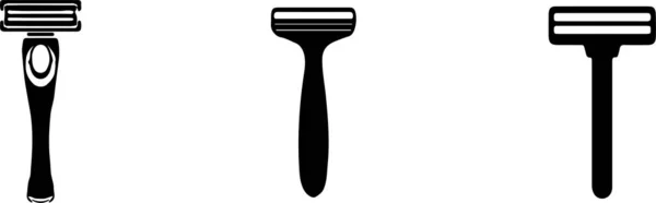 Afeitar Icono Afeitar Aislado Fondo — Vector de stock