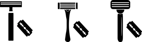 Ícone Barbear Barbear Isolado Fundo — Vetor de Stock