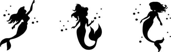 Mermaid Vector Isolated Background — 스톡 벡터
