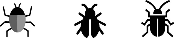 Bug Symbol Isoliert Hintergrund — Stockvektor