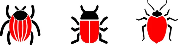 Bug Icon Isolated Background — Stock Vector