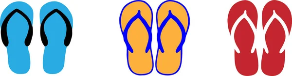 Icona Pantofole Isolata Sullo Sfondo — Vettoriale Stock