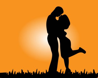 Romantik ve yürekli. Tatil tasarımı için vektör illüstrasyonu