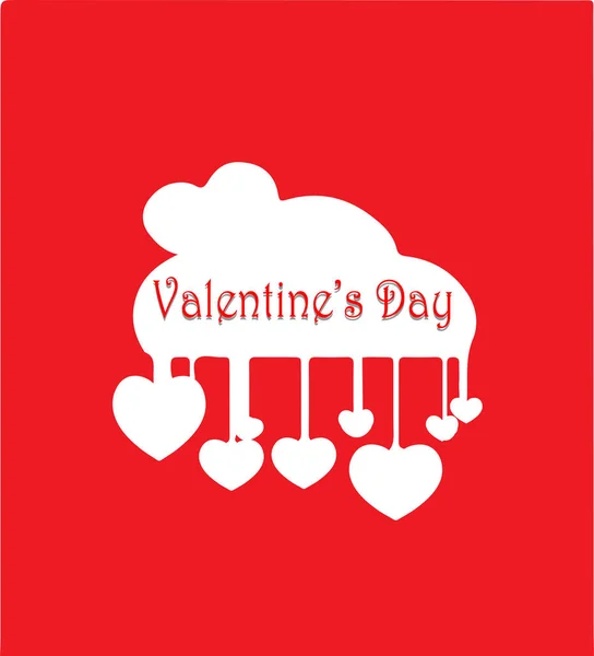 Ilustración Vectorial Día San Valentín — Vector de stock