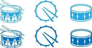 davul simgesi arkaplanda izole edildi