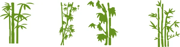 Icône Bambou Isolé Sur Fond — Image vectorielle