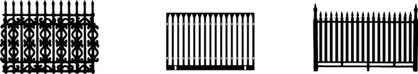 Zaun Symbol Isoliert Auf Hintergrund — Stockvektor