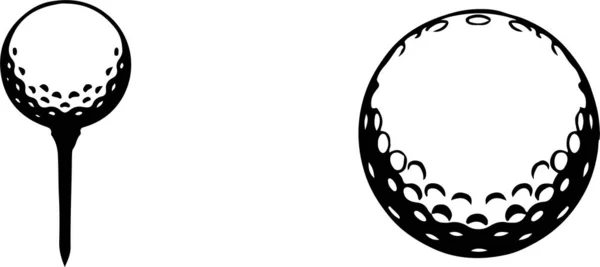 Icône Golf Isolé Sur Fond Blanc — Image vectorielle