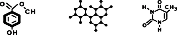 Chemische Formule Pictogram Geïsoleerd Witte Achtergrond — Stockvector