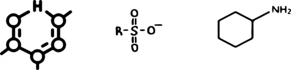 Kemisk Formel Ikon Isolerad Vit Bakgrund — Stock vektor