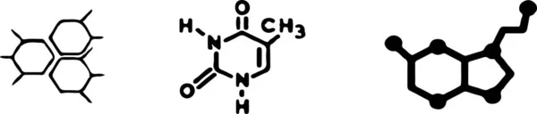 Icona Formula Chimica Isolata Sfondo Bianco — Vettoriale Stock