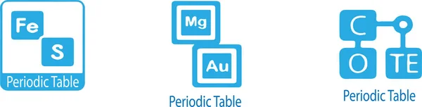Kemiska Element Från Periodiska Tabellen Ikon Isolerad Vit Bakgrund — Stock vektor