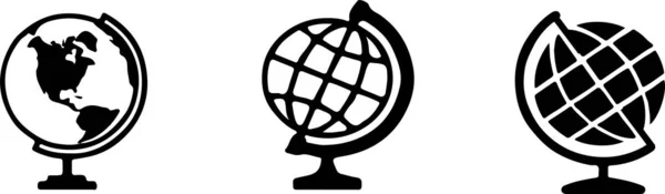 Ikona Globu Odizolowana Tle — Wektor stockowy