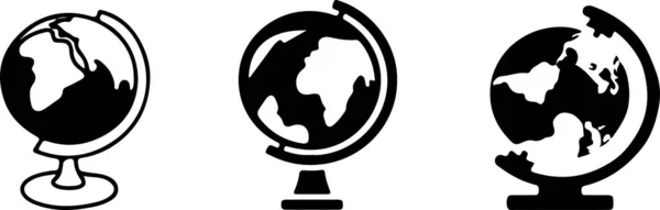 Ikona Globu Odizolowana Tle — Wektor stockowy