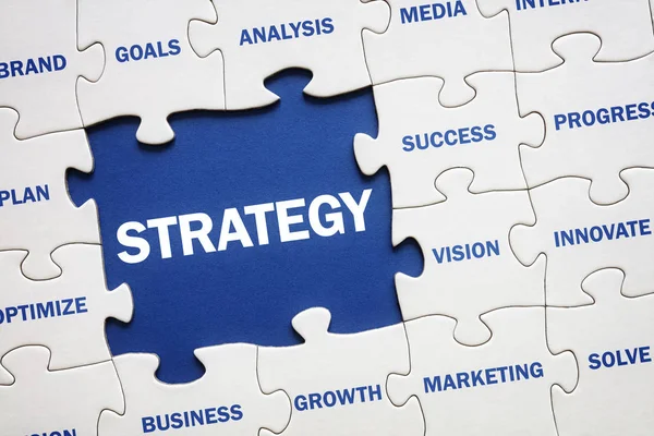Rozwiązanie biznesowe strategia — Zdjęcie stockowe