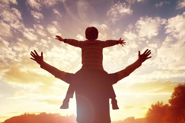 Family time father and son — Stock Photo, Image
