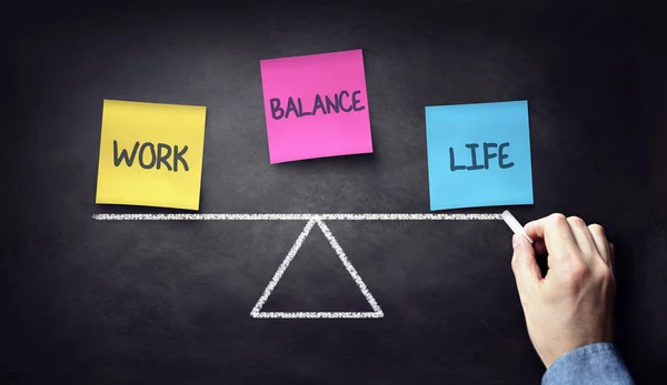 A munka és a magánélet egyensúlya — Stock Fotó