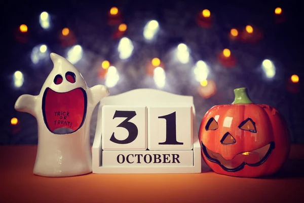 Datum van de kalender van de Halloween — Stockfoto