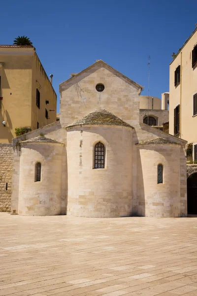 Gebäude Der Kirche Von Vallisa Auf Dem Ferrarese Platz Bari — Stockfoto