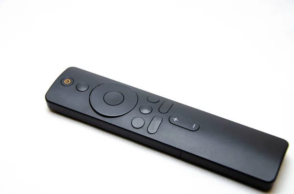 Remote for smart tv. Remote control on a white background. Remote control smart home.